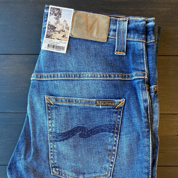 Unisex NUDIE JEANS Thin Finn Denim Pants (NWT) - Picture 3 of 4